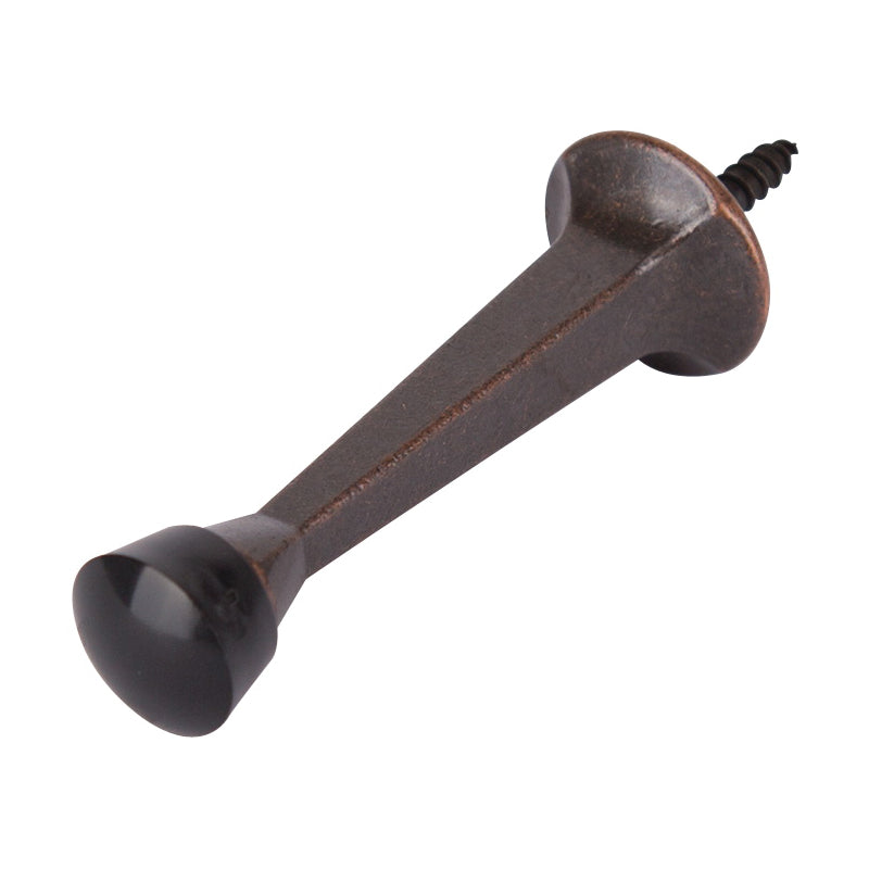 Prosource CL-208C-VB-PS Heavy-Duty Rigid Door Stop, 1 in Dia Base, 3 in Projection, Die-Cast Zinc &amp; Plastic