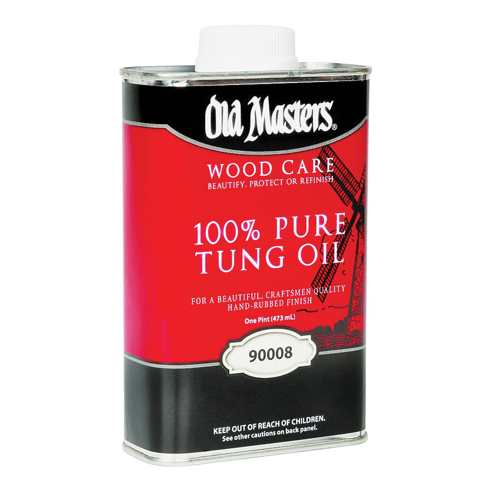 Old Masters 90008 Tung Oil, Liquid, 1 pt, Can