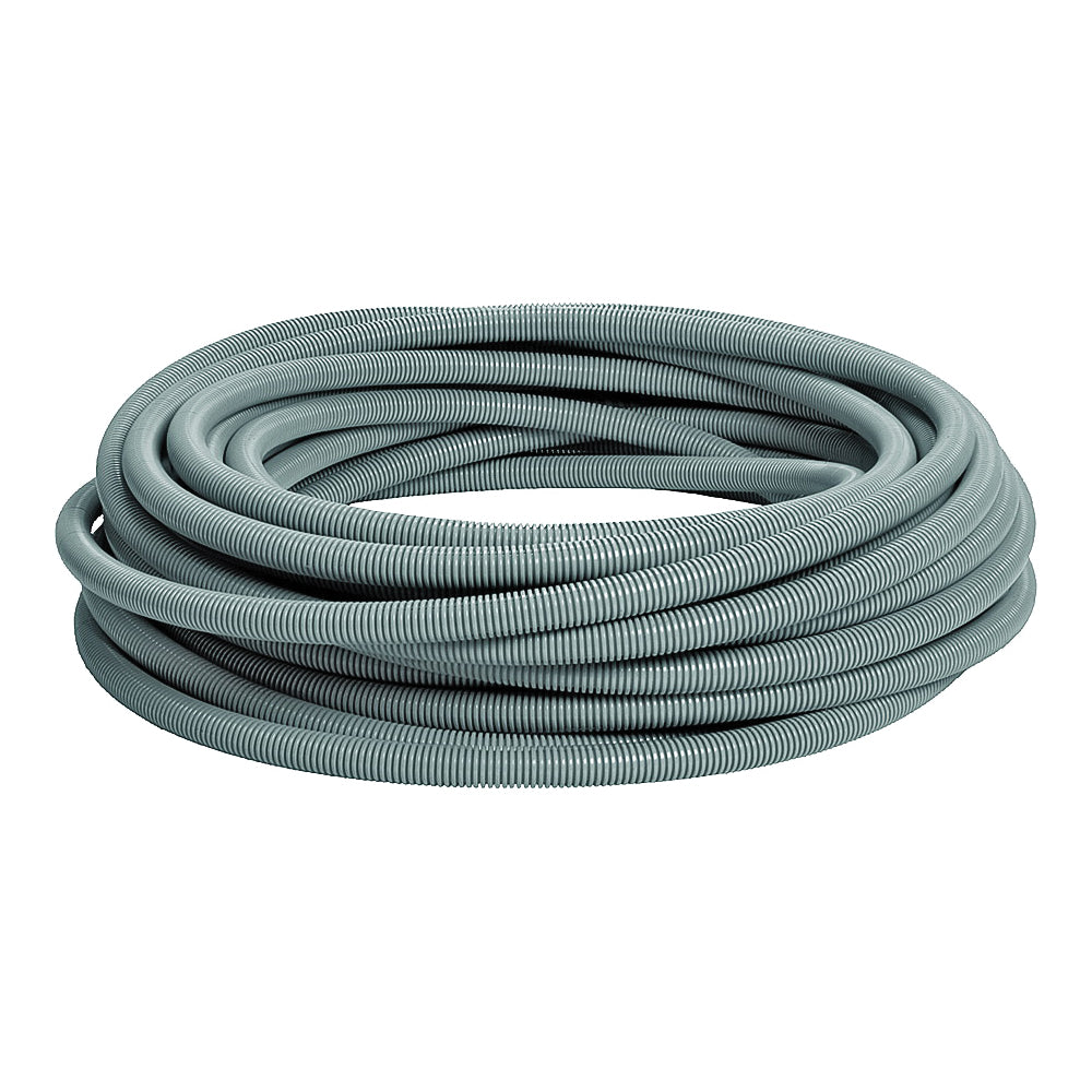 Carlon Carflex 15008-100 Flexible Conduit, 1 in, 100 ft L, PVC, Gray