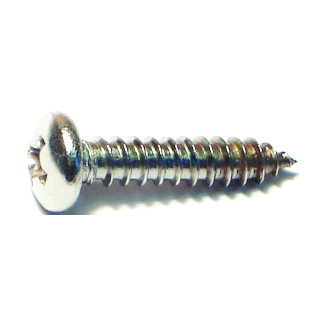 MIDWEST FASTENER 05109 Screw, #8 Thread, Coarse Thread, Pan Head, Phillips Drive, Self-Tapping, Sharp Point, 100 PK