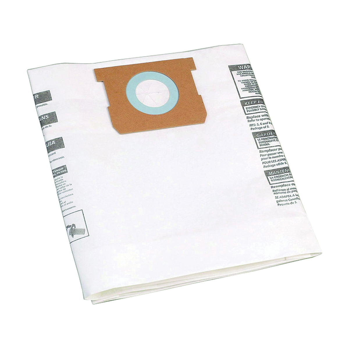 Shop-Vac 9066700 Filter Bag, 1 to 1.5 gal Capacity