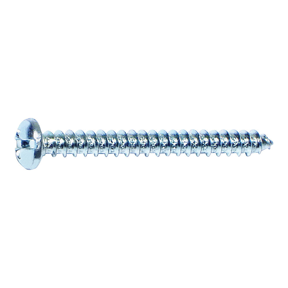 MIDWEST FASTENER 03202 Screw, #12 Thread, Coarse Thread, Pan Head, Phillips, Slotted Drive, Diamond Point, Steel, Zinc