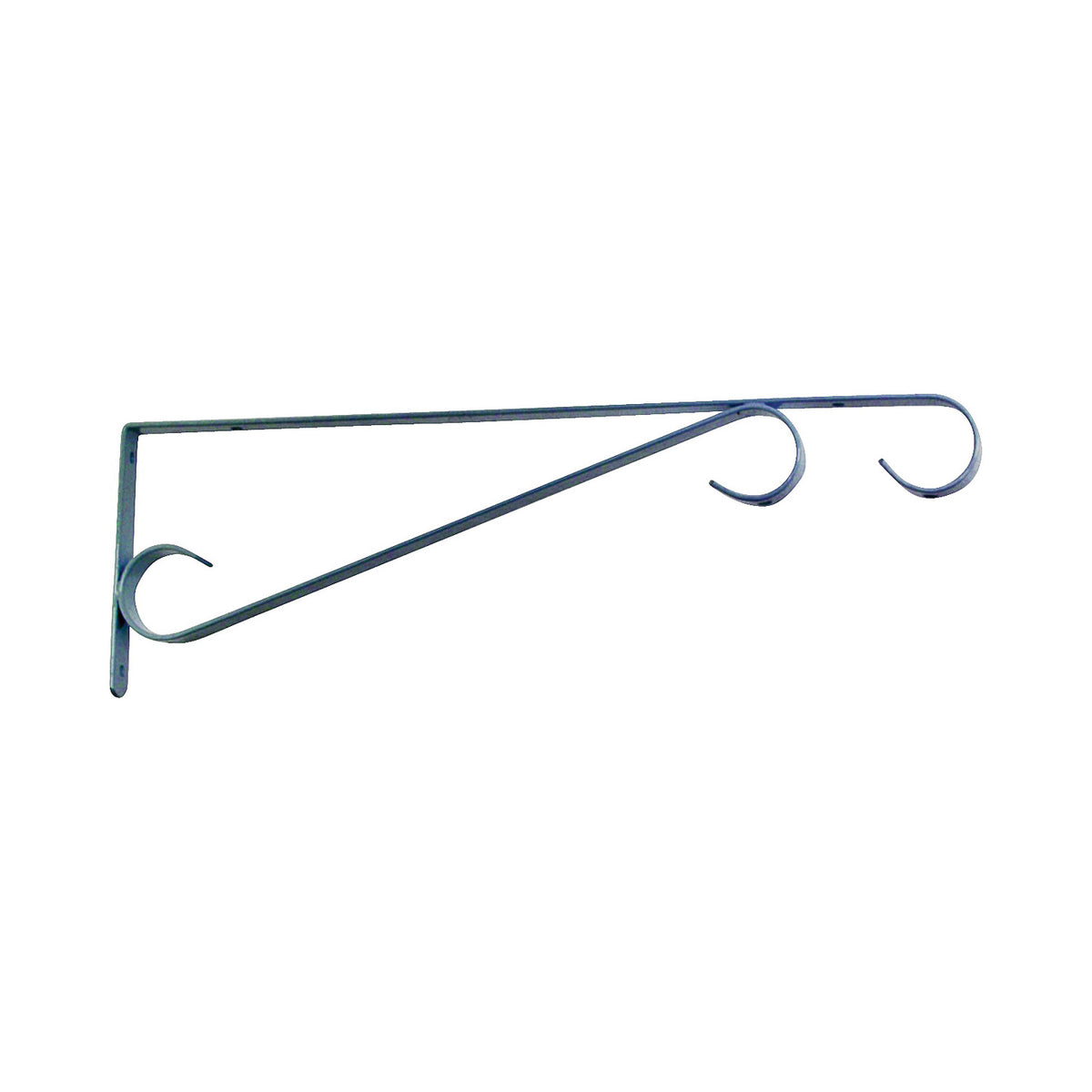 Landscapers Select GB0293L Hang Plant Bracket, 15-1/2 L, Steel, White, Wall Mount Mounting