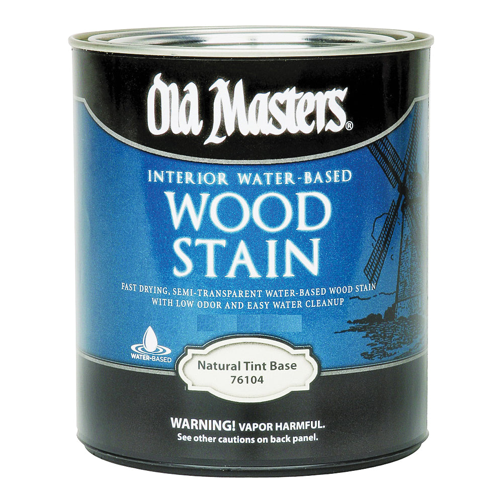 Old Masters 76104 Wood Stain, Clear, Natural, Liquid, 1 qt, Can