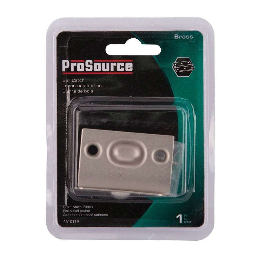 ProSource CB-04CSN-PS Ball Catch, Brass, Satin Nickel, Satin Nickel