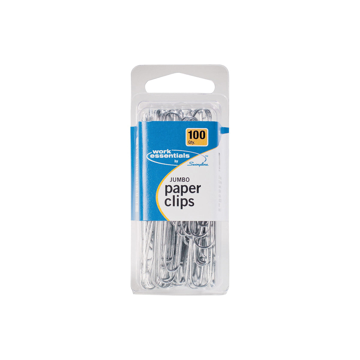 Swingline Work Essentials A70725855 Paper Clip, Jumbo, Silver