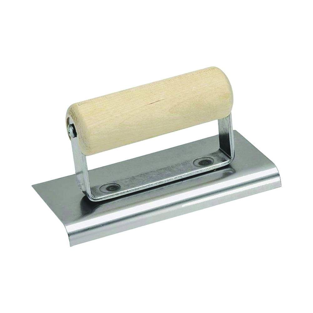 Marshalltown CE514S Hand Edger, 6 in L Blade, 6 in W Blade, Stainless Steel Blade, 5/8 in Lip, 1/2 in Lip Radius