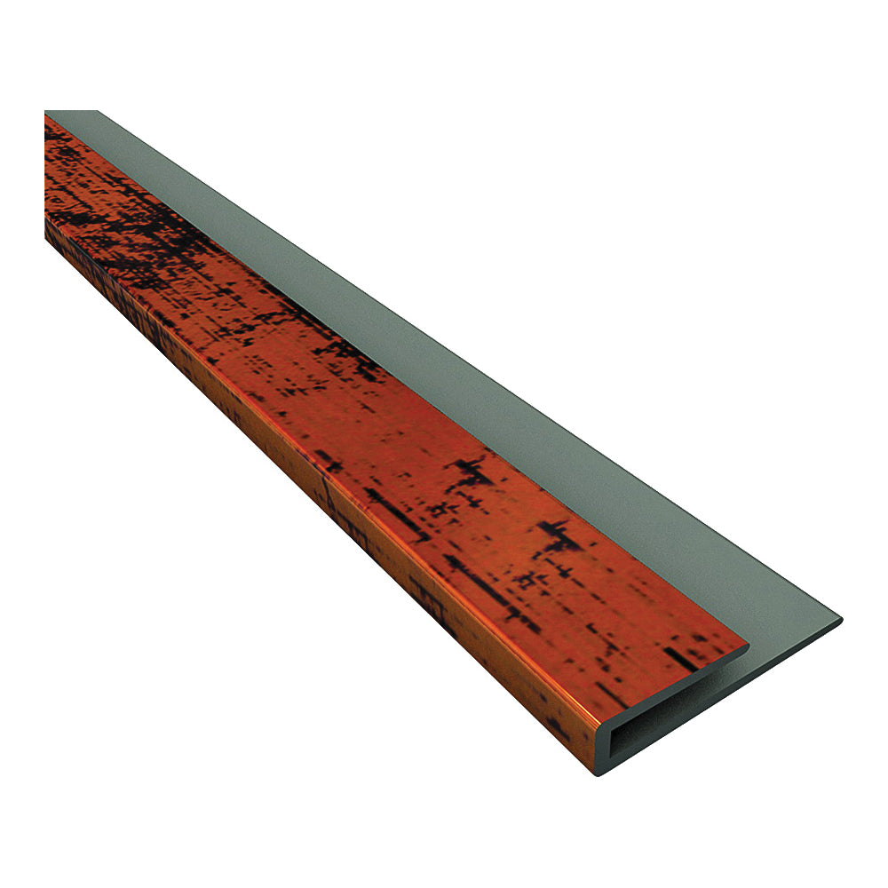 Fasade 92318 Edge J-Trim, 18 in L, Thermoplastic, Moonstone Copper