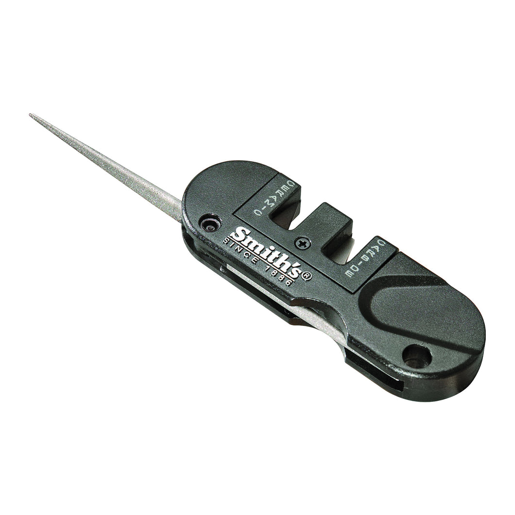 Smith's Pocket Pal PP1 Knife Sharpener, 400/800 Grit, Coarse/Fine/Medium, Carbide/Diamond Abrasive