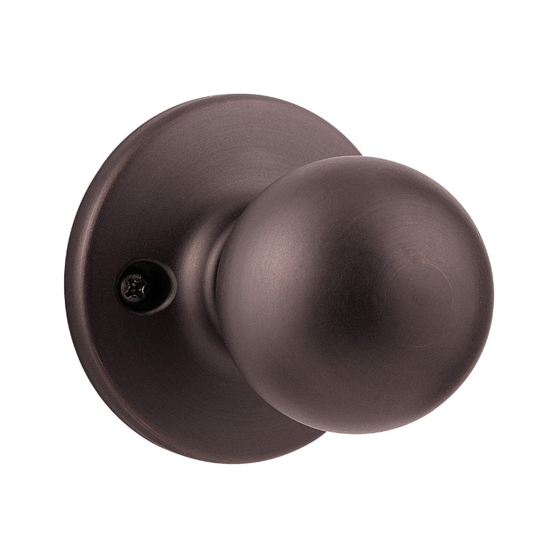 Kwikset 488P 11P Dummy Door Knob, 1-7/8 in Dia Knob, Venetian Bronze