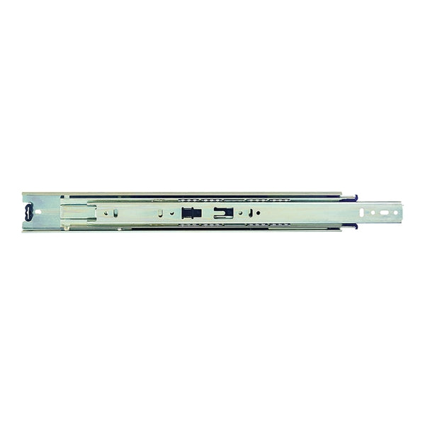 KV True-Trac TT100P 450 Drawer Slide, 100 lb, 450 mm L Rail, 12.7 mm W Rail, Zinc