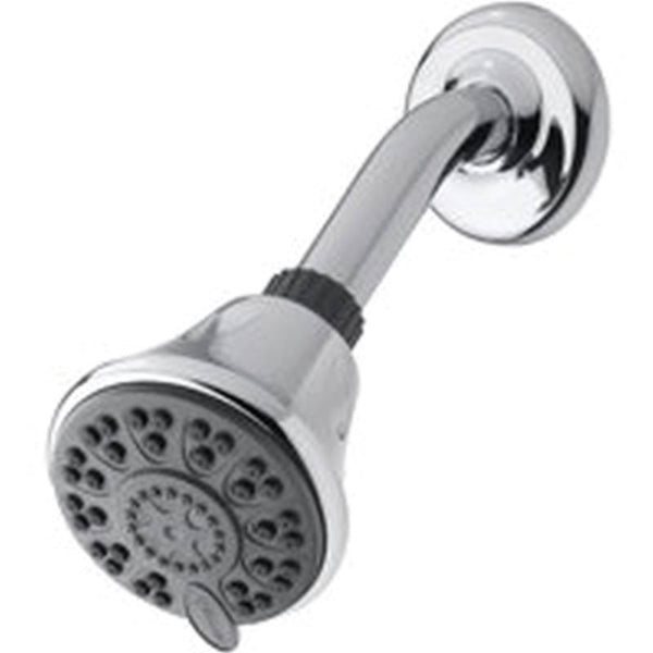 Waterpik EcoFlow ETC-413T Shower Head, 2 gpm, 1/2 in Connection, Chrome, 3 in Dia