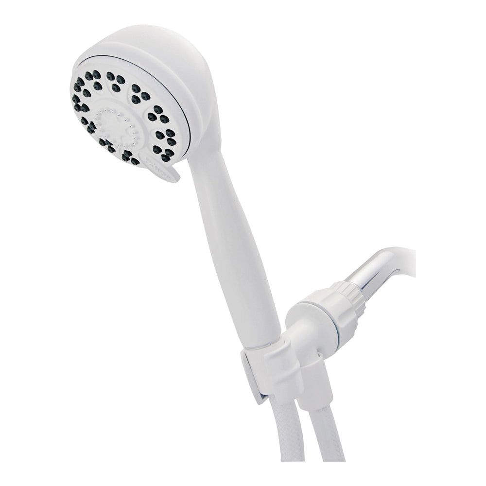 Waterpik ETC-441T Handheld Shower Head, 2 gpm, 4-Spray Function, 60 in L Hose