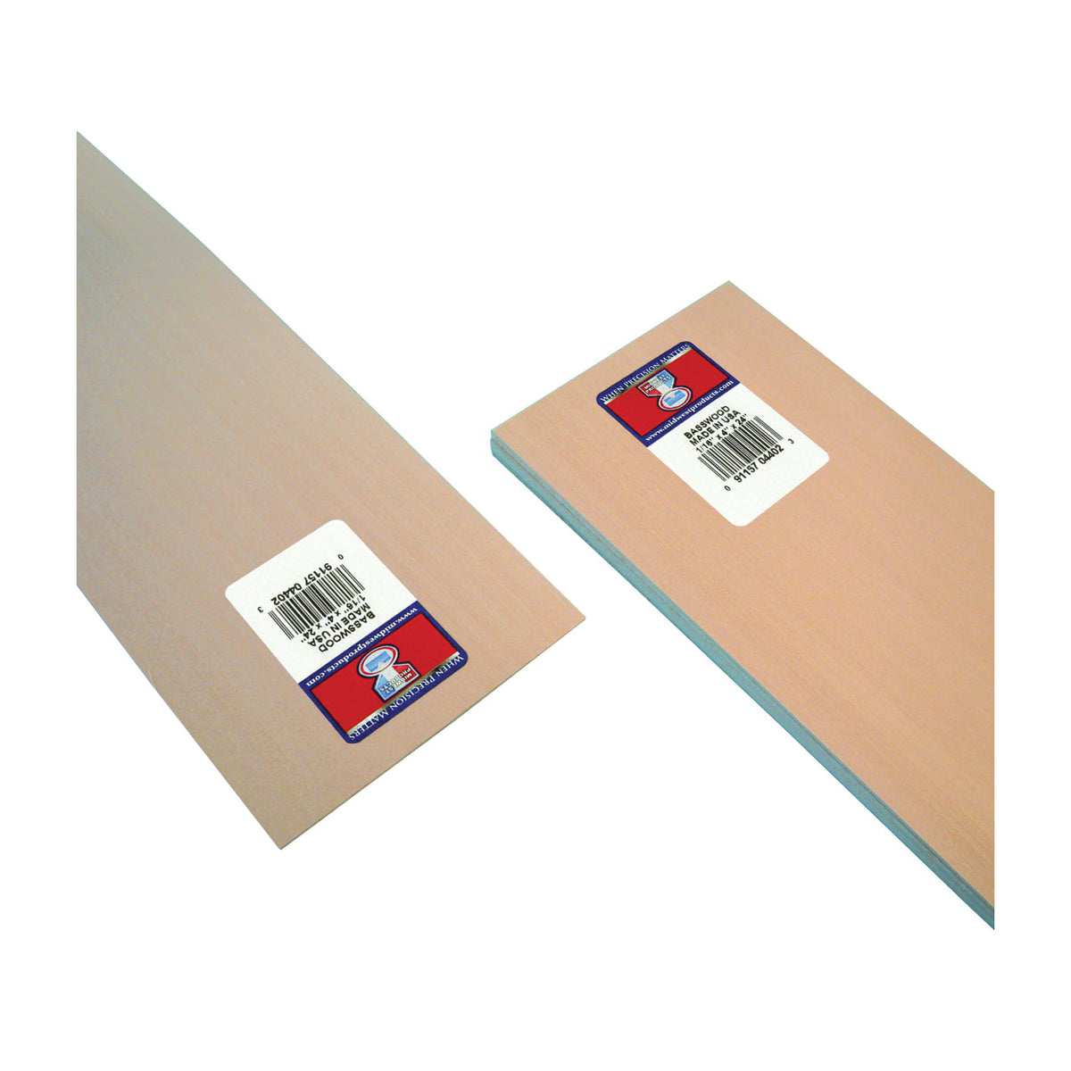 MIDWEST PRODUCTS 4402 Basswood Sheet, 24 in L, 4 in W, Basswood