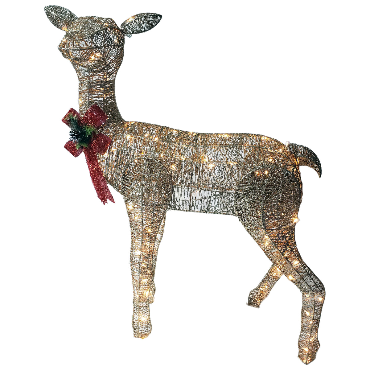 Santas Forest 17407 Pre-Lit Doe Decor, LED Bulb