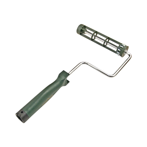 WOOSTER SHERLOCK R017-7 Roller Frame, 7 in L Roller, Polypropylene Handle, Threaded Handle, Green Handle