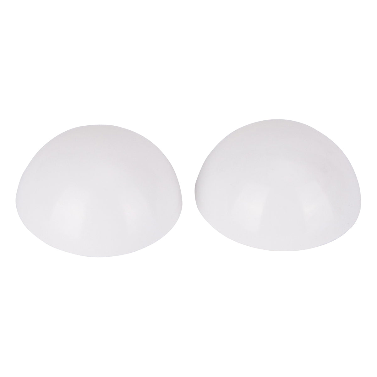 Prosource FE-S715-PS Door Stop, 2-3/16 in Dia Base, 2-3/16 in Dia x 1 in H Projection, Vinyl, White