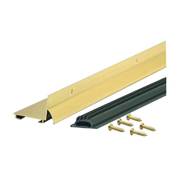 M-D 06098 Door Bottom with Drip Cap, 36 in L, 1-3/8 in W, 1-3/32 in H, Aluminum