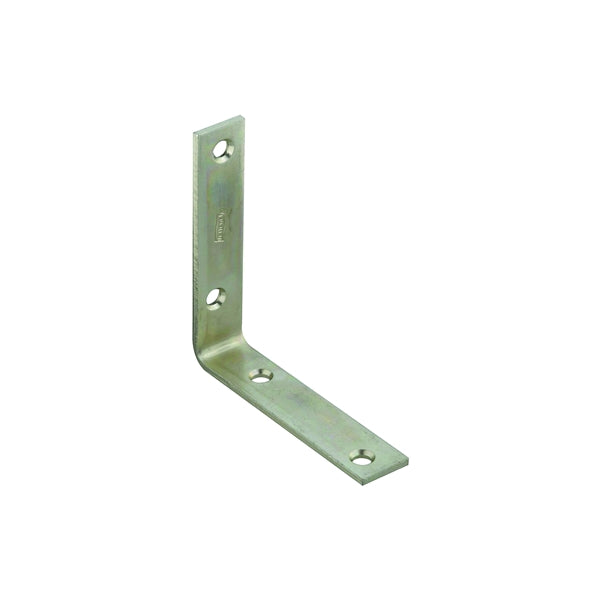 National Hardware 115BC Series N220-145 Corner Brace, 4 in L, 7/8 in W, Steel, Zinc, 0.12 Thick Material