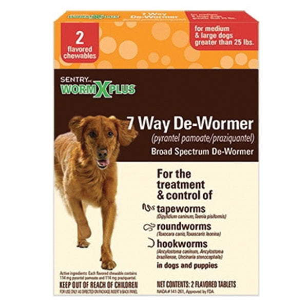 SENTRY 3931 Dewormer, Tablet, 2 Count