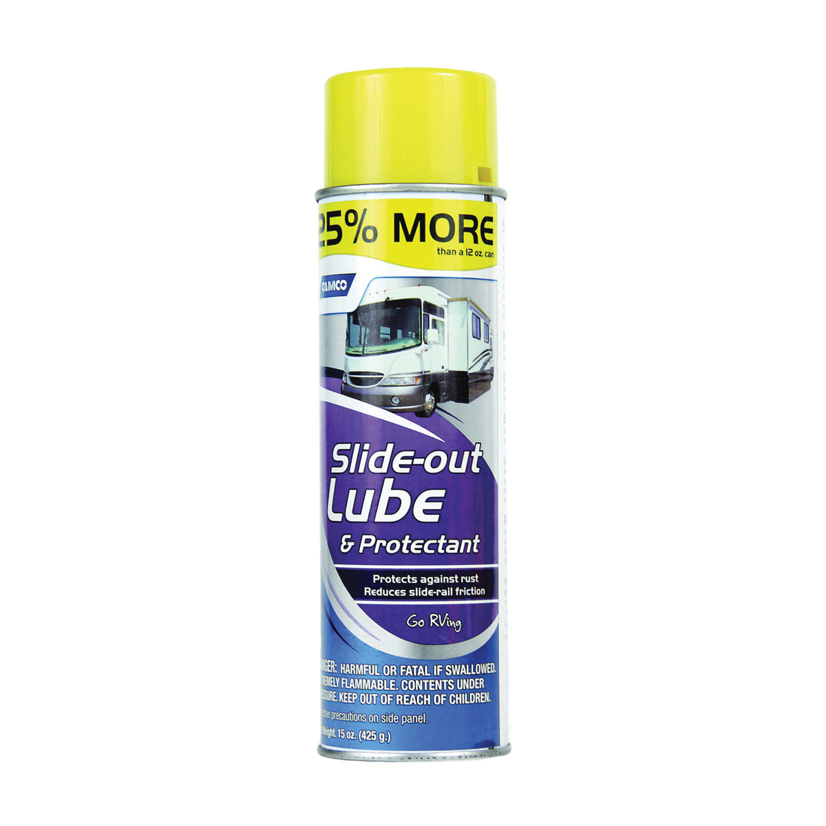 CAMCO 41105 RV Slide-Out Lubricant, 15 oz Aerosol Can, Liquid, Mild Aliphatic