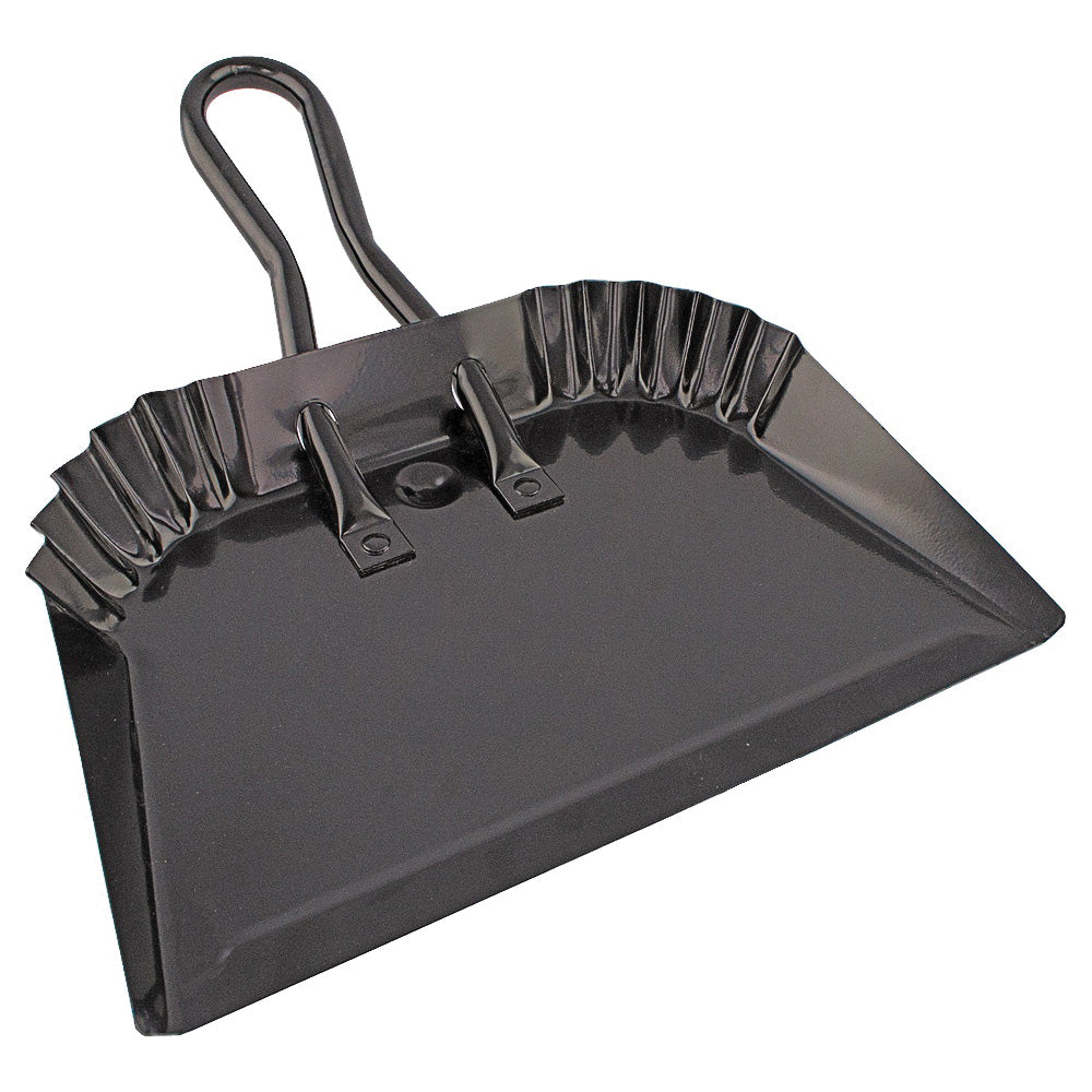 Simple Spaces DL-5004 Dustpan, 13-1/2 in L, 12 in W, Steel, Black