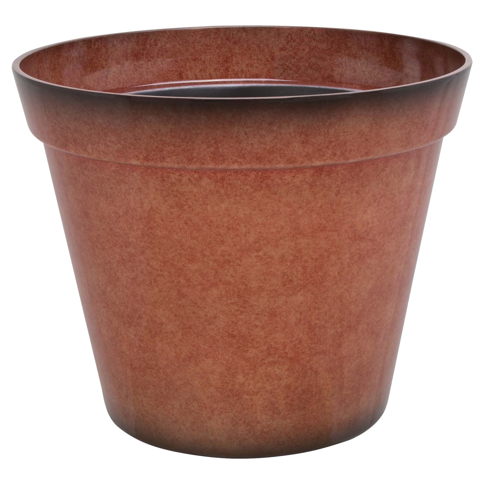 Landscapers Select Planter, 18 in Dia, Round, Resin, Terra Cotta