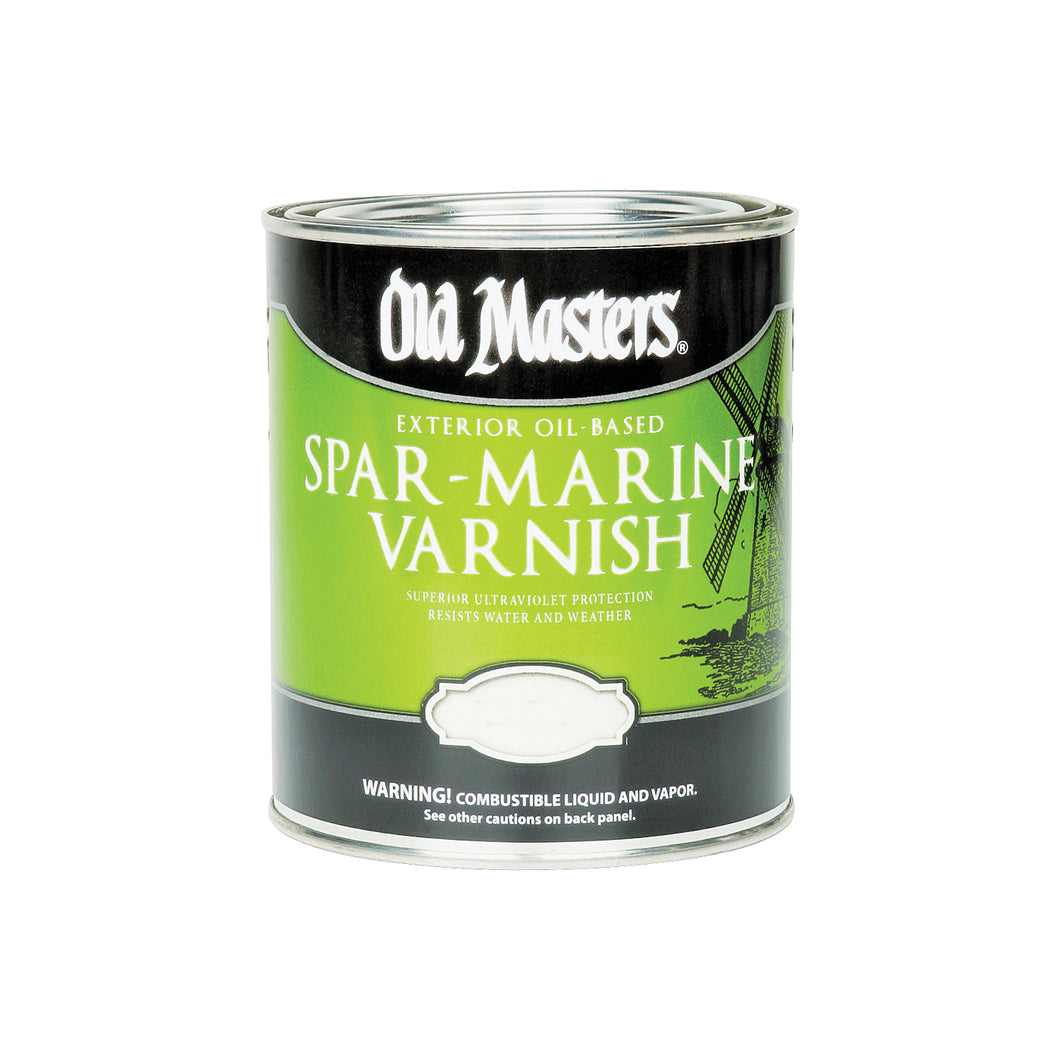 Old Masters 92401 Spar Marine Varnish, Gloss, Liquid, 1 gal, Pail