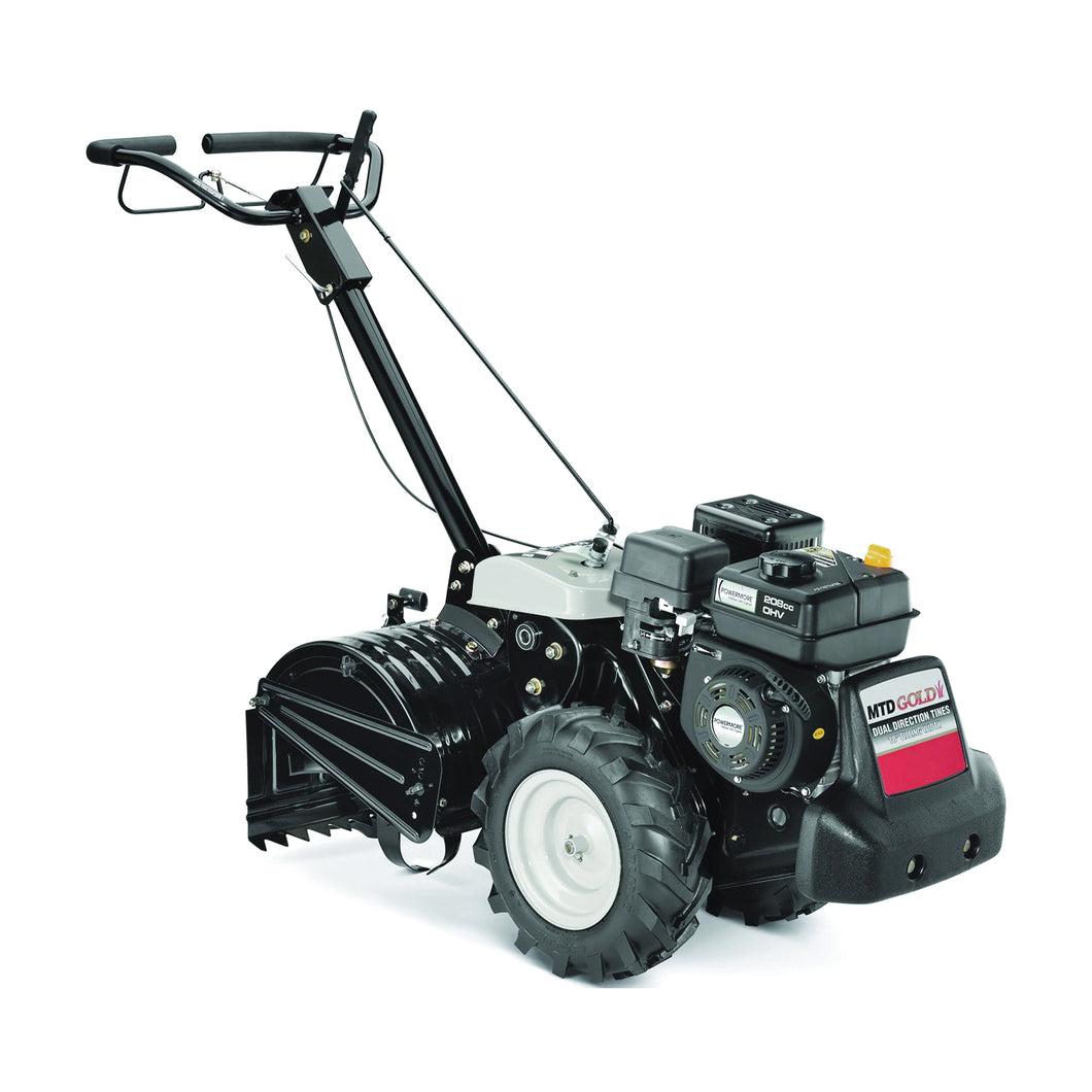 MTD 21A-B45M8704 Tiller, Oil, 208 cc Engine Displacement, Powermore OHV Engine, 18 in Max Tilling W, Rear Tine