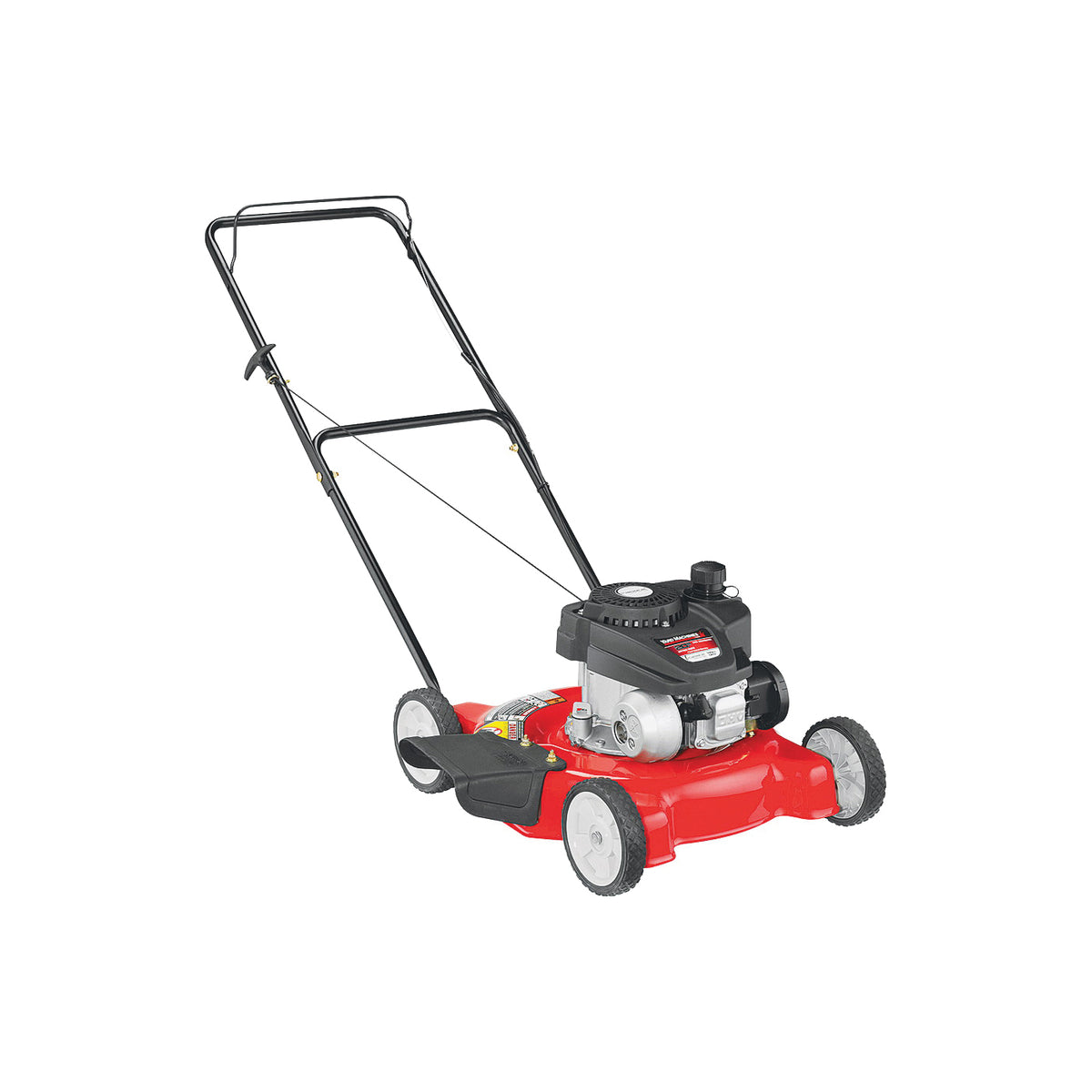 Yard Machines 11A-02SB700 Push Mower, 140 cc Engine Displacement, Gasoline, 20 in W Cutting, Recoil Start
