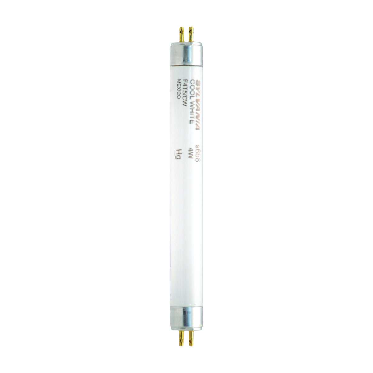 Sylvania 20415 Fluorescent Bulb, 4 W, T5 Lamp, Miniature G5 Lamp Base, 140 Initial Lumens, 4200 K Color Temp