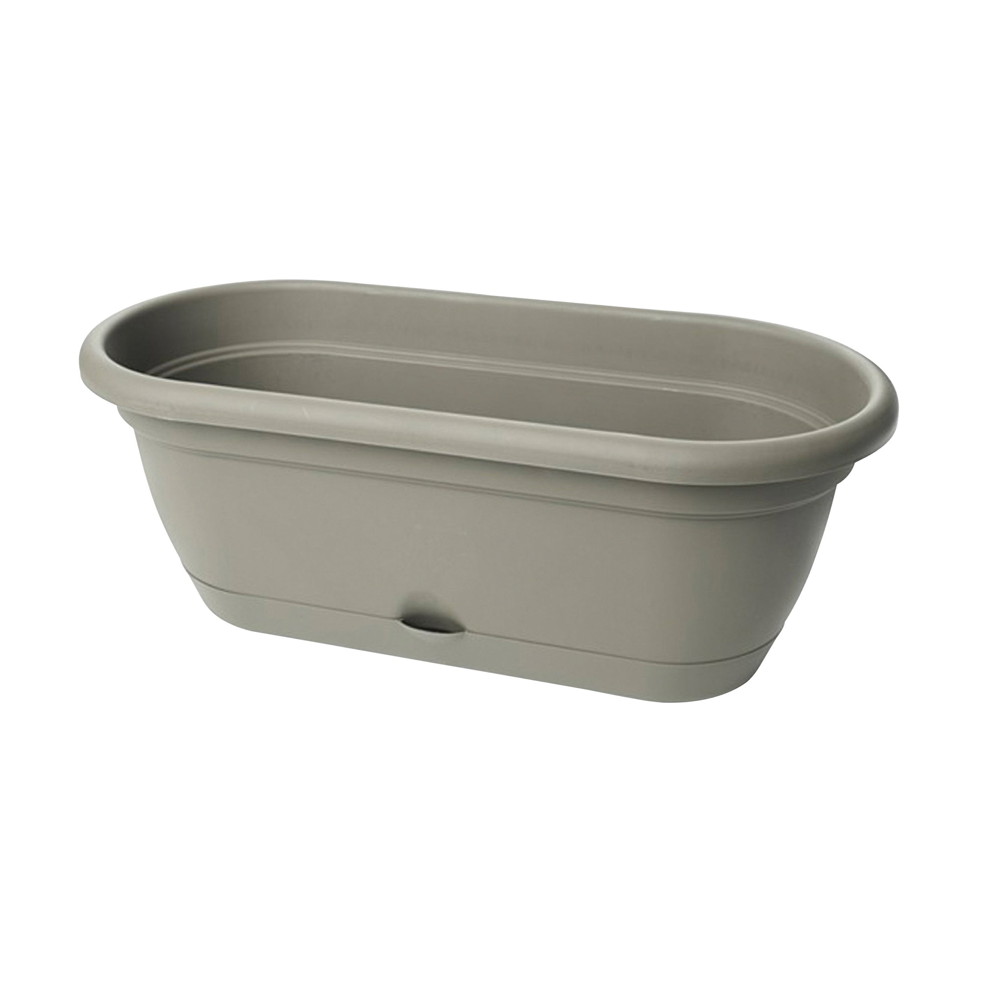 Bloem Lucca LWB1860 Window Box Planter, 7-1/2 in W, 9.13 in D, Box, Polypropylene, Peppercorn