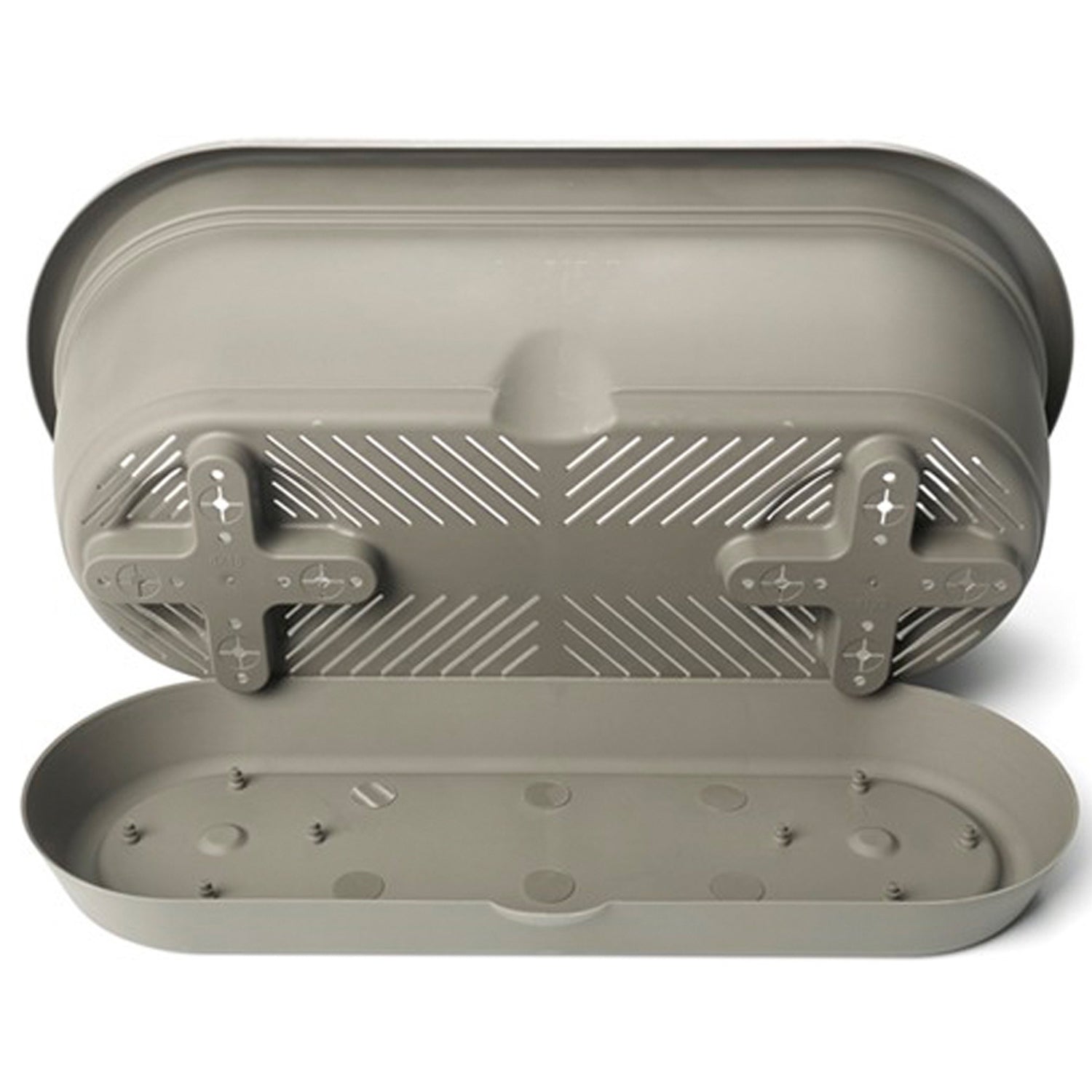 Bloem Lucca LWB1860 Window Box Planter, 7-1/2 in W, 9.13 in D, Box, Polypropylene, Peppercorn