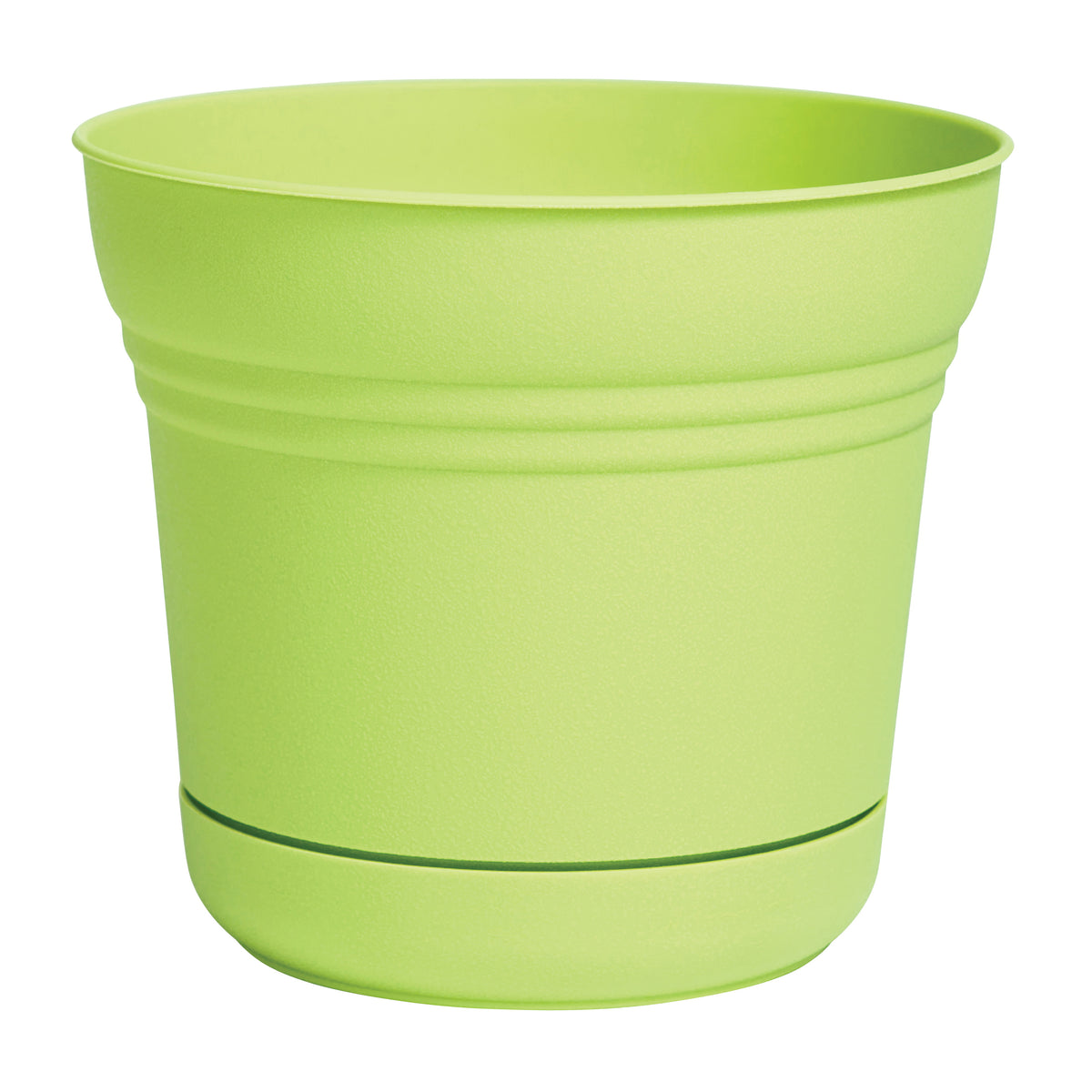 Bloem SP1025 Saturn Planter, 9.8 in W, Bell, Plastic, Honey Dew, Matte