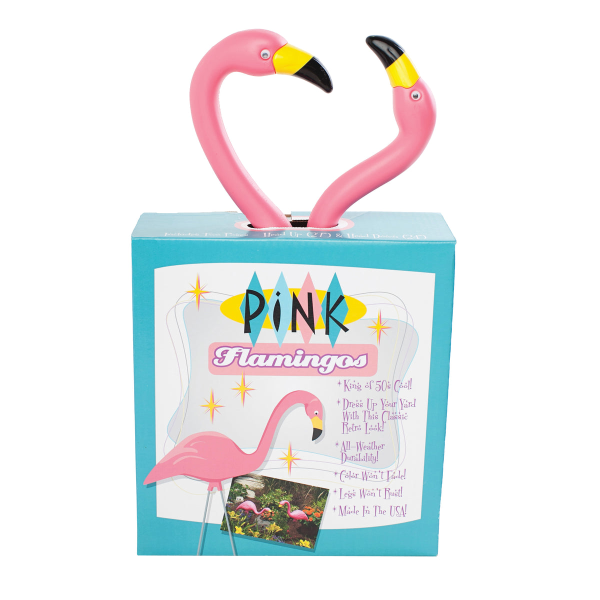 Bloem G2 Garden Statue, Flamingo, Plastic, Pink