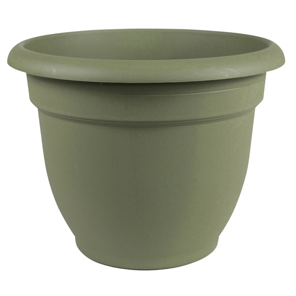 Bloem 20-56408 Self-Watering Planter, 8 in Dia, 8-3/4 in W, Round, Plastic, Living Green