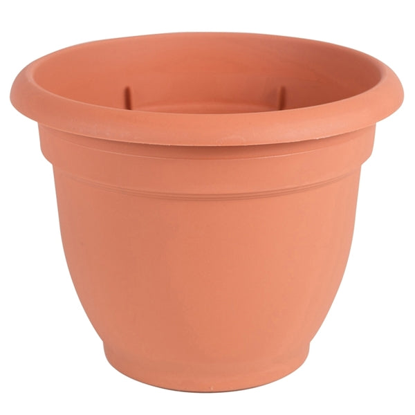 Bloem 20-56112 Self-Watering Planter, 12 in Dia, 13 in W, Round, Plastic, Terra Cotta