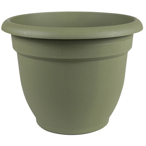Bloem 20-56416 Self-Watering Planter, 16 in Dia, 17-3/4 in W, Round, Plastic, Living Green