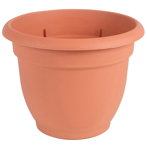 Bloem 20-56116 Self-Watering Planter, 16 in Dia, 17-3/4 in W, Round, Plastic, Terra Cotta