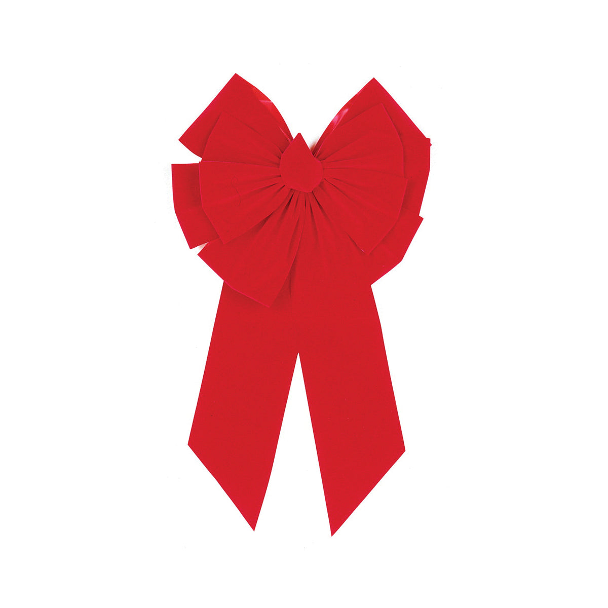 Holidaytrims 7366 Deluxe Outdoor Bow, 3 in H, Velvet, Red