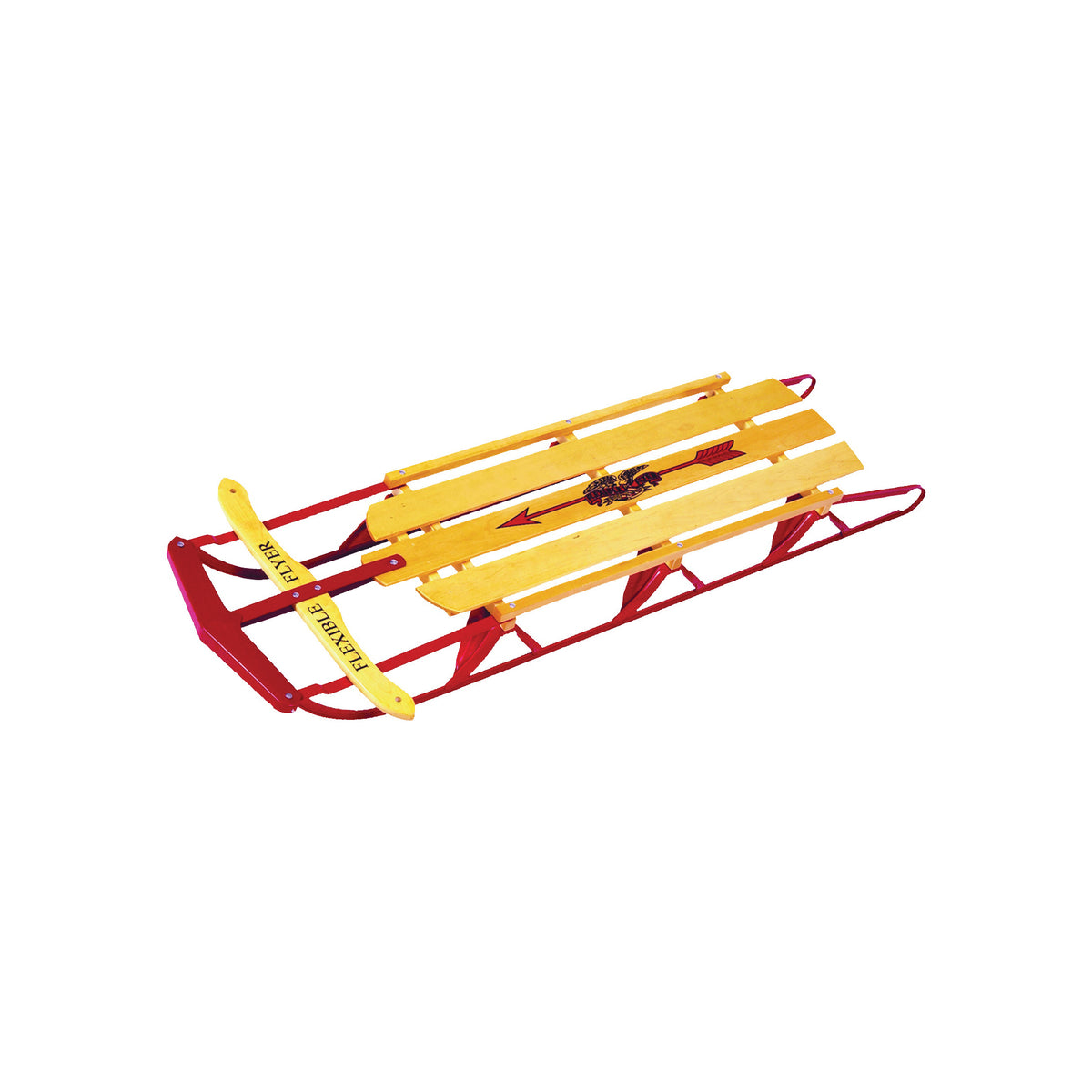 PARICON 1060 Flyer Snow Sled, Flexible, 5-Years Old Capacity, Steel, Red