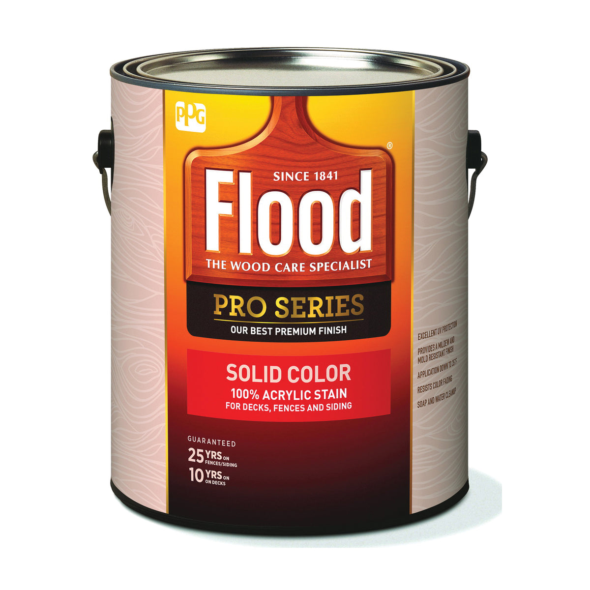Flood FLD820-01 Wood Stain, White, Liquid, 1 gal