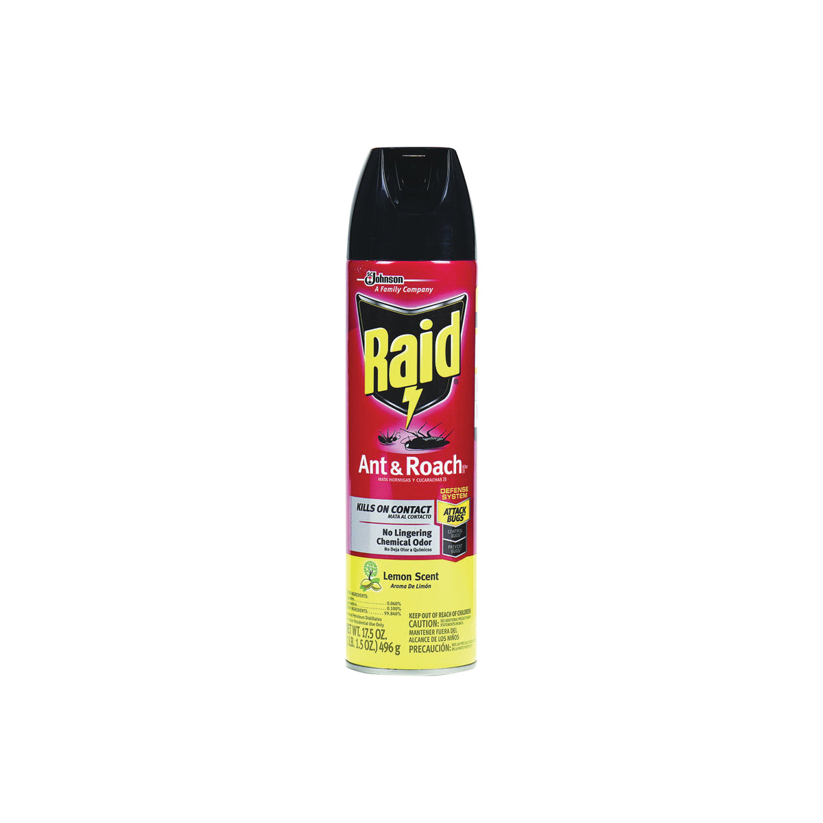 RAID 16479 Ant and Roach Killer, Liquid, Spray Application, 17.5 oz Aerosol Can