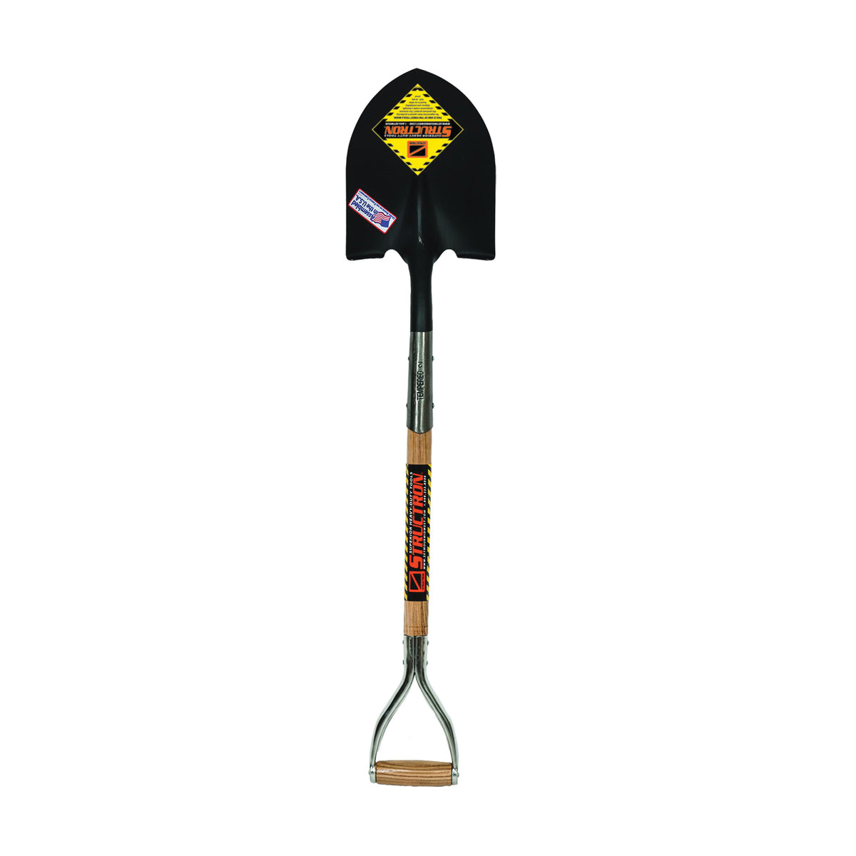 SEYMOUR 49331 Shovel, 9 in W Blade, 14 ga Gauge, Steel Blade, Ashwood Handle, D-Shaped Handle, 30 in L Handle