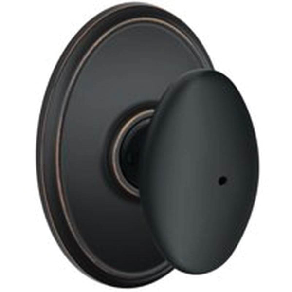 Schlage Siena Series F40VSIE716WKF Privacy Lever, Brass, Aged Bronze