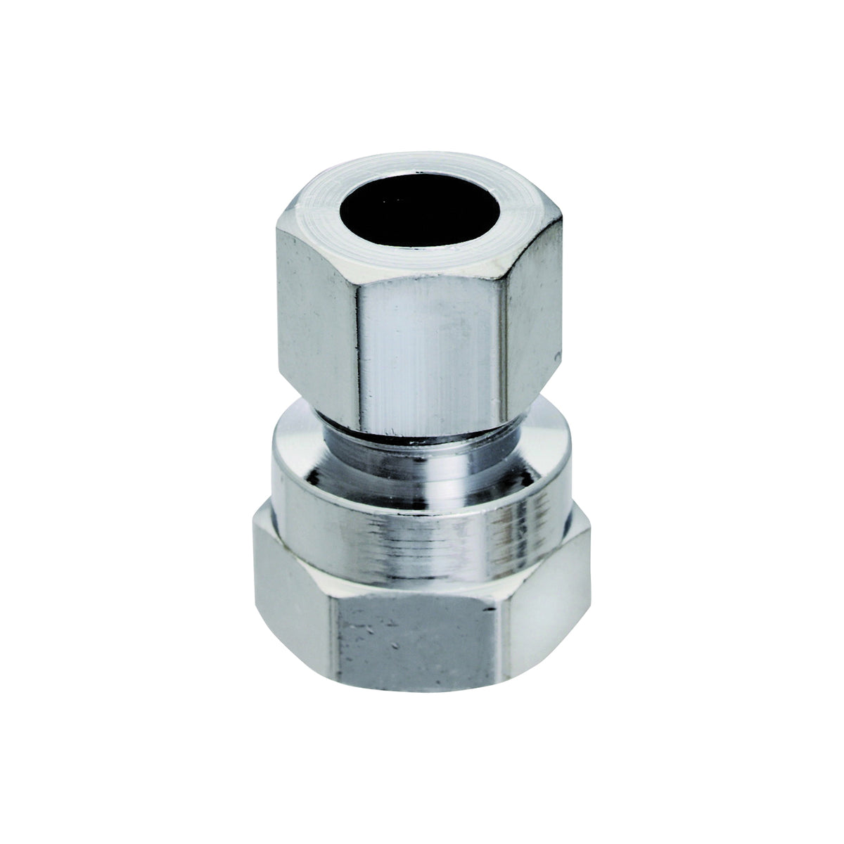 Plumb Pak PP20073LF Straight Adapter, 1/2 x 3/8 in, FIP x Compression, Chrome