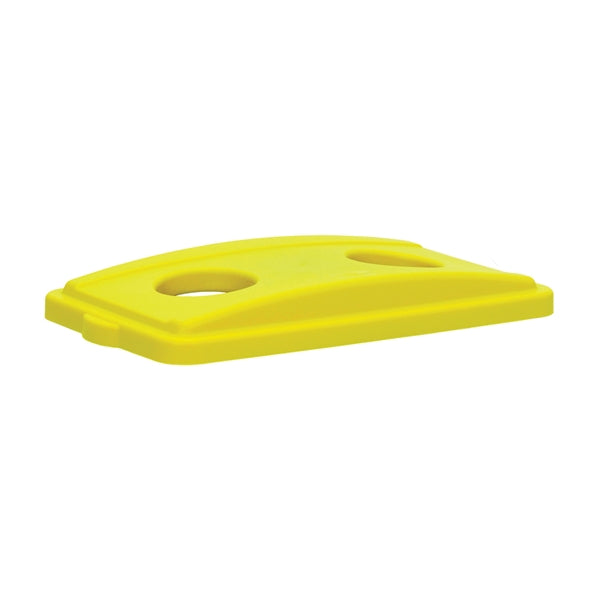 CONTINENTAL COMMERCIAL Wall Hugger 7316YW Receptacle Lid, Plastic, Yellow