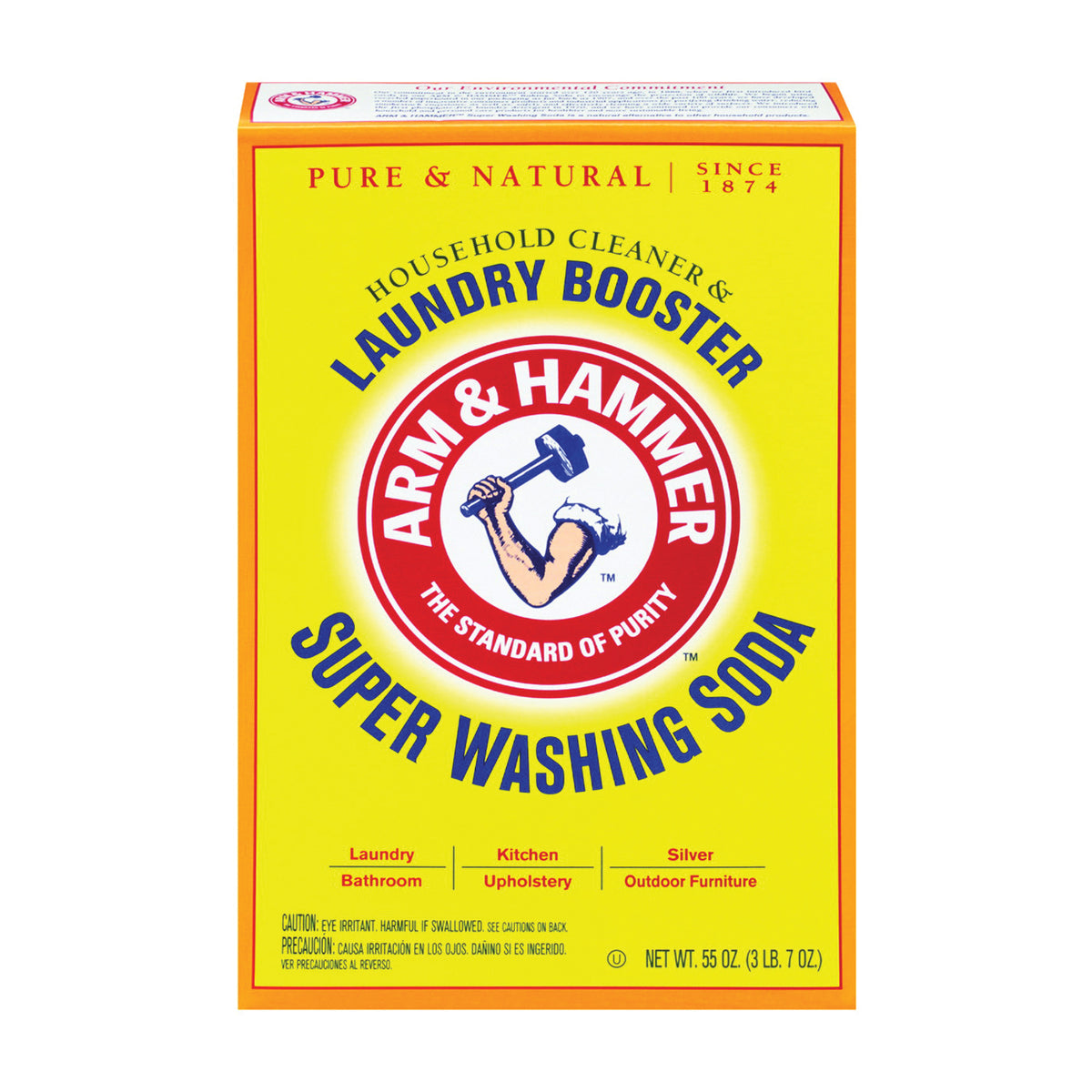 ARM &amp; HAMMER 03020 Laundry Detergent, 55 oz Box, Powder