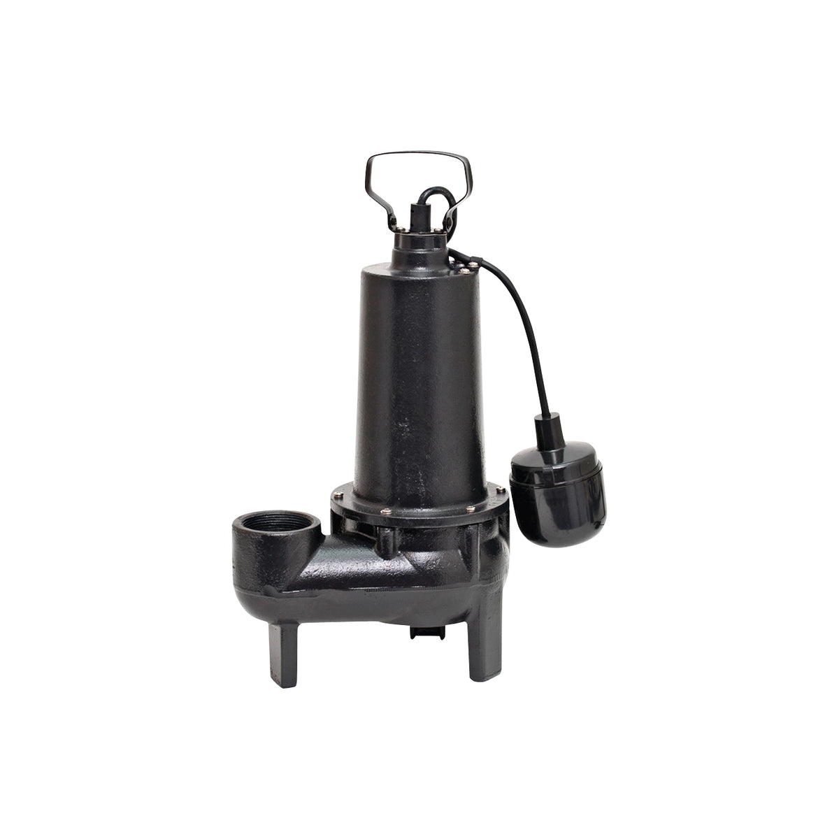 SUPERIOR PUMP 93501 Sewage Pump, 1-Phase, 7.6 A, 120 V, 0.5 hp, 2 in Outlet, 25 ft Max Head, 80 gpm, Iron