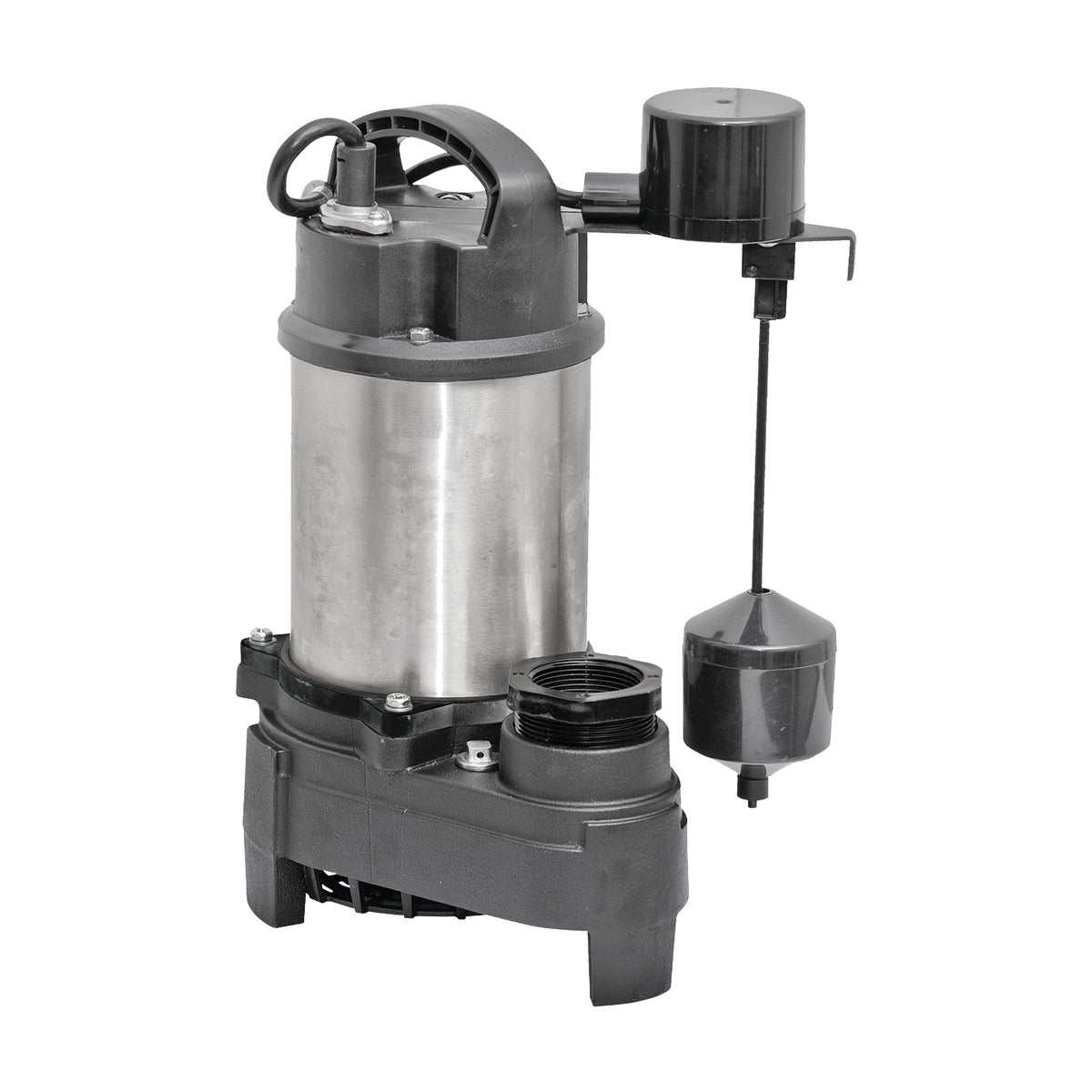 SUPERIOR PUMP 92751 Sump Pump, 7.5 A, 120 V, 0.75 hp, 2 in Outlet, 80 gpm, Iron/Stainless Steel